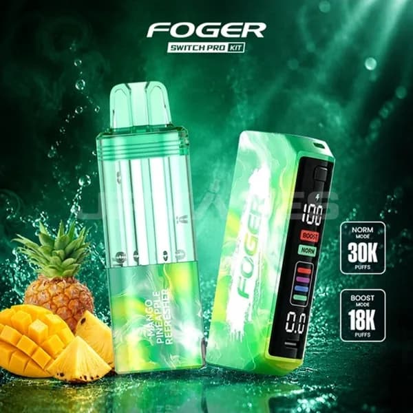 Foger Switchプロキット – ピーチベリー更新ャー 30K パフ（デバイス＋ポッド） 画像2